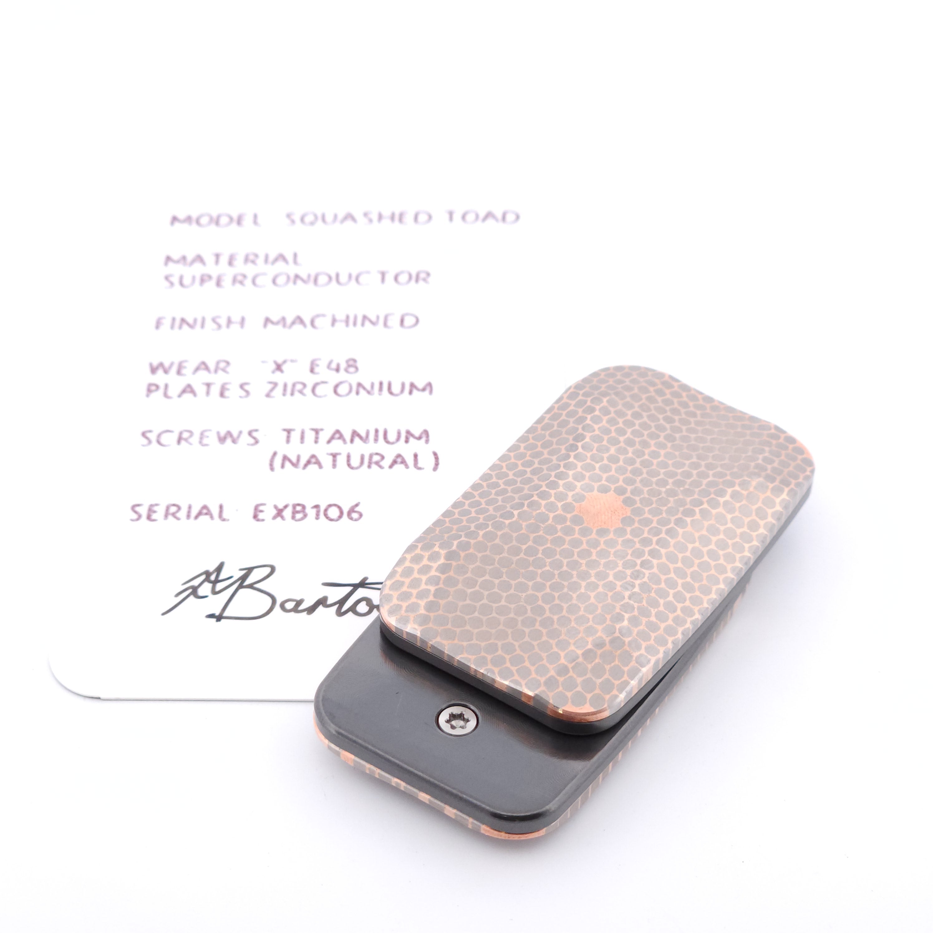 Exotic Custom Slider: EXB106 - Squashed Toad
