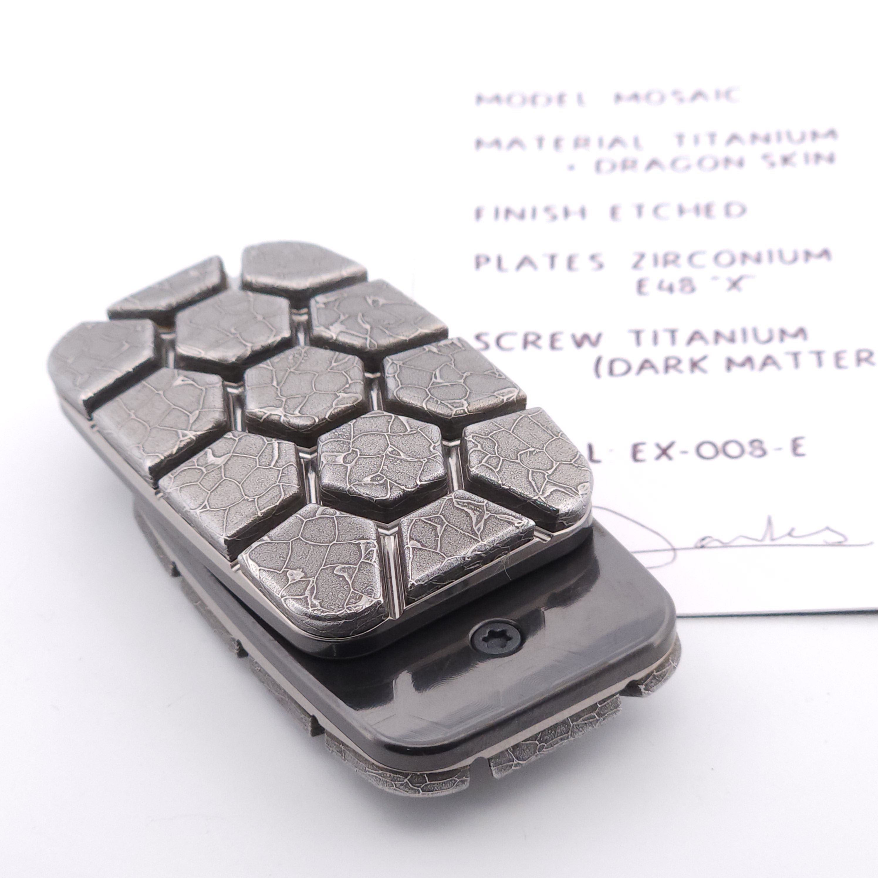 Exotic Custom Slider EX-008-E: Mosaic Turtle