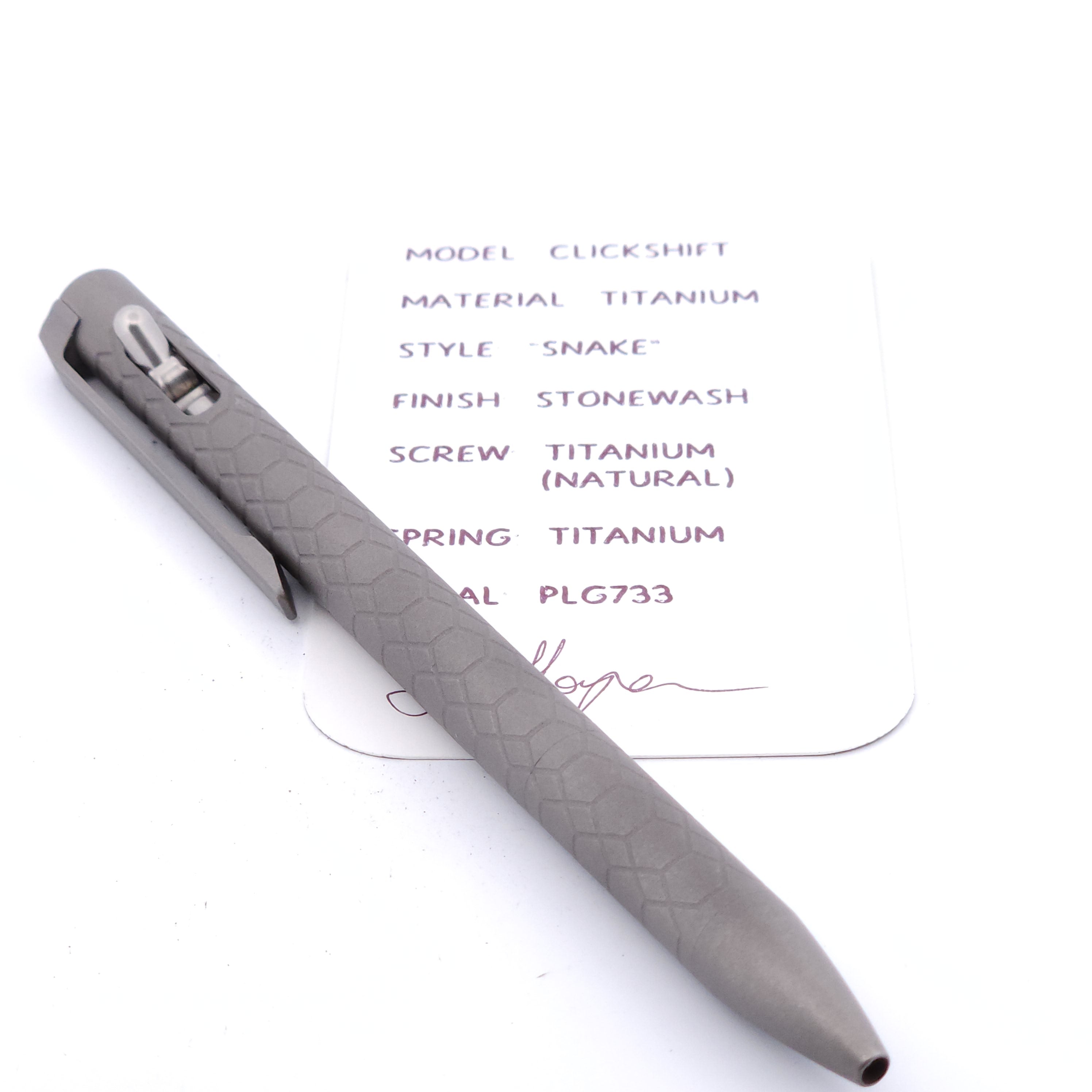 PenLab™ Custom Pen: PLG733 - "Snake" (Stonewash)