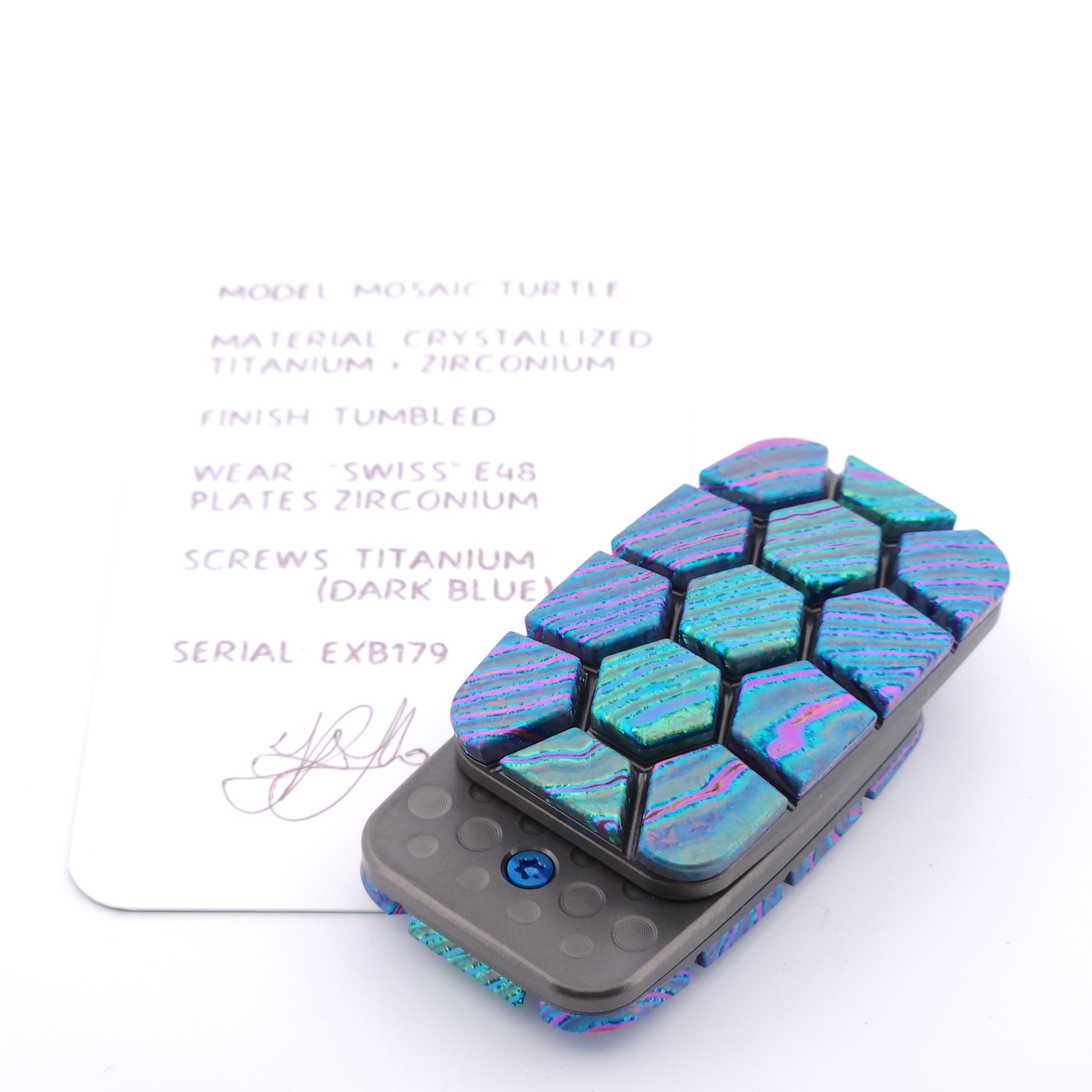 Exotic Custom Slider: EXB179 - Mosaic Turtle