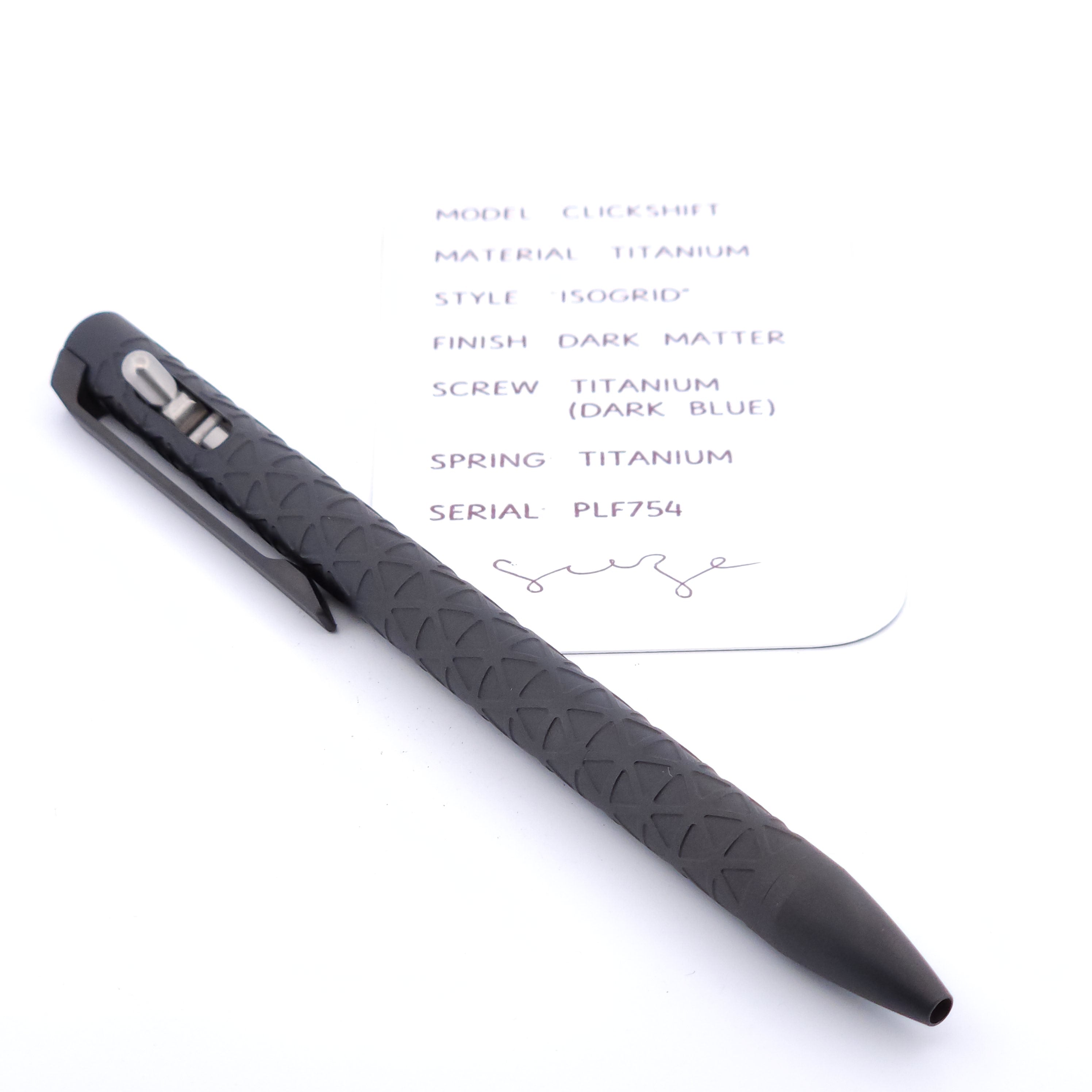 PenLab™ Custom Pen: PLF754 - "IsoGrid"