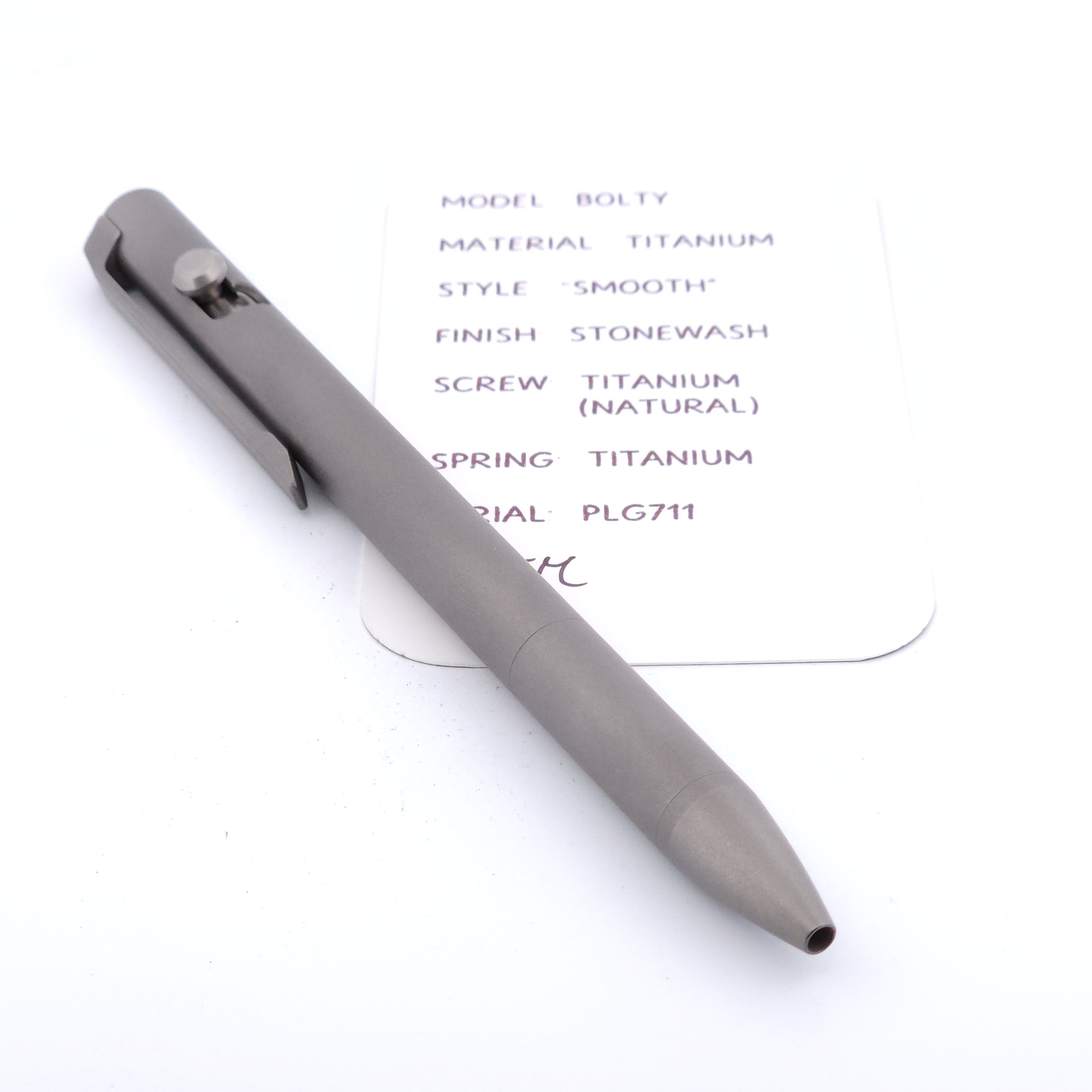 PenLab™ Custom Pen: PLG711 - "Bolty" (Stonewash)