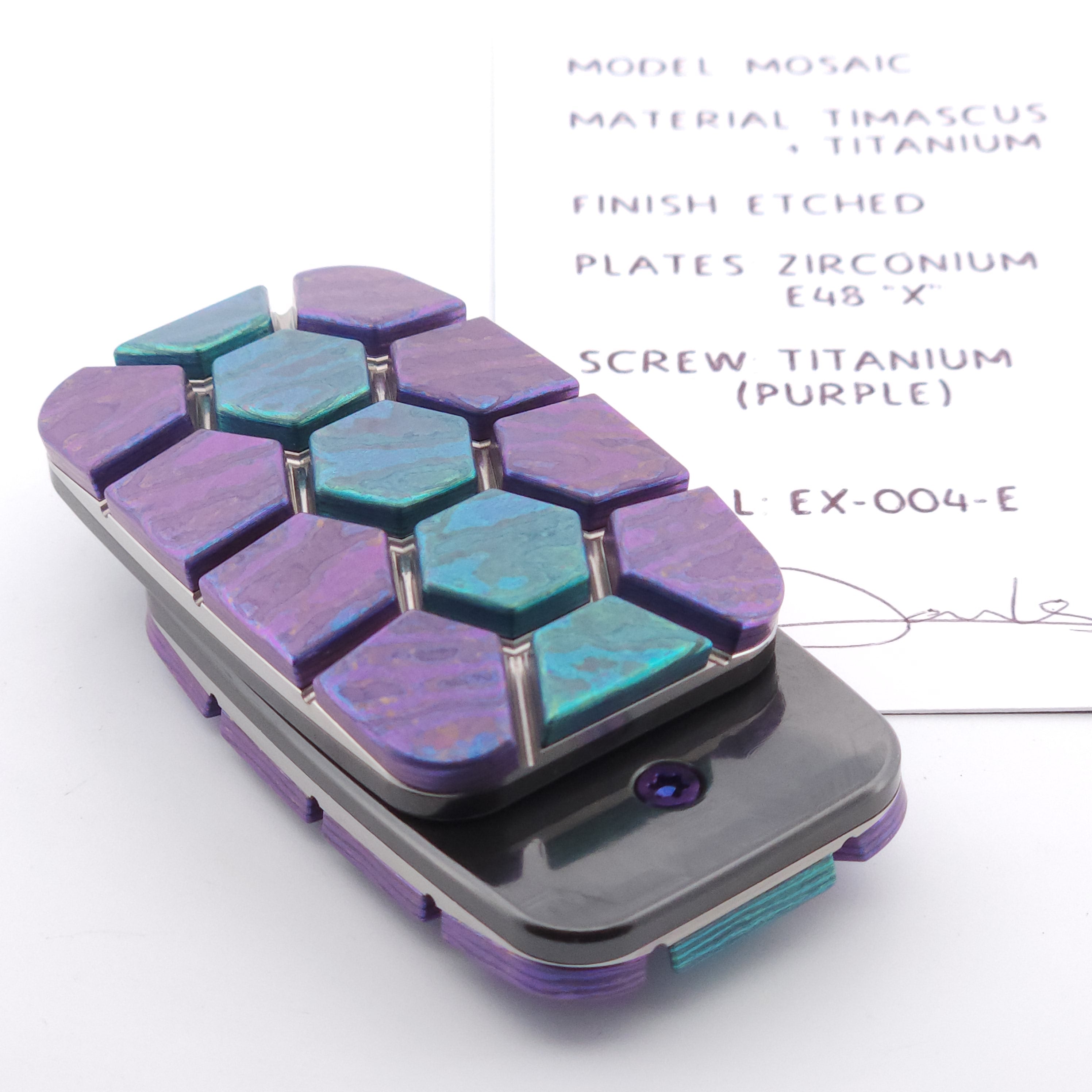 Exotic Custom Slider EX-004-E: Mosaic Turtle