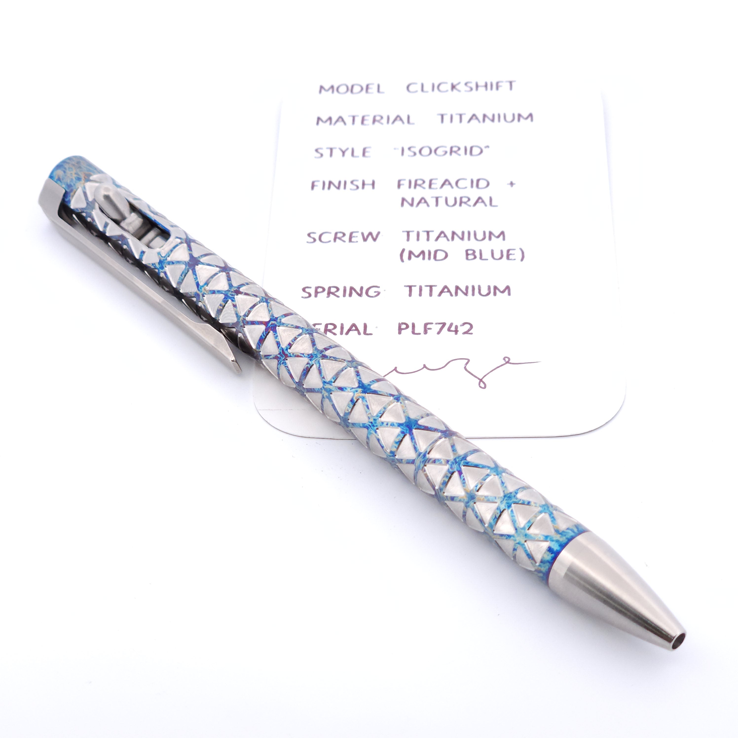PenLab™ Custom Pen: PLF742 - "IsoGrid"