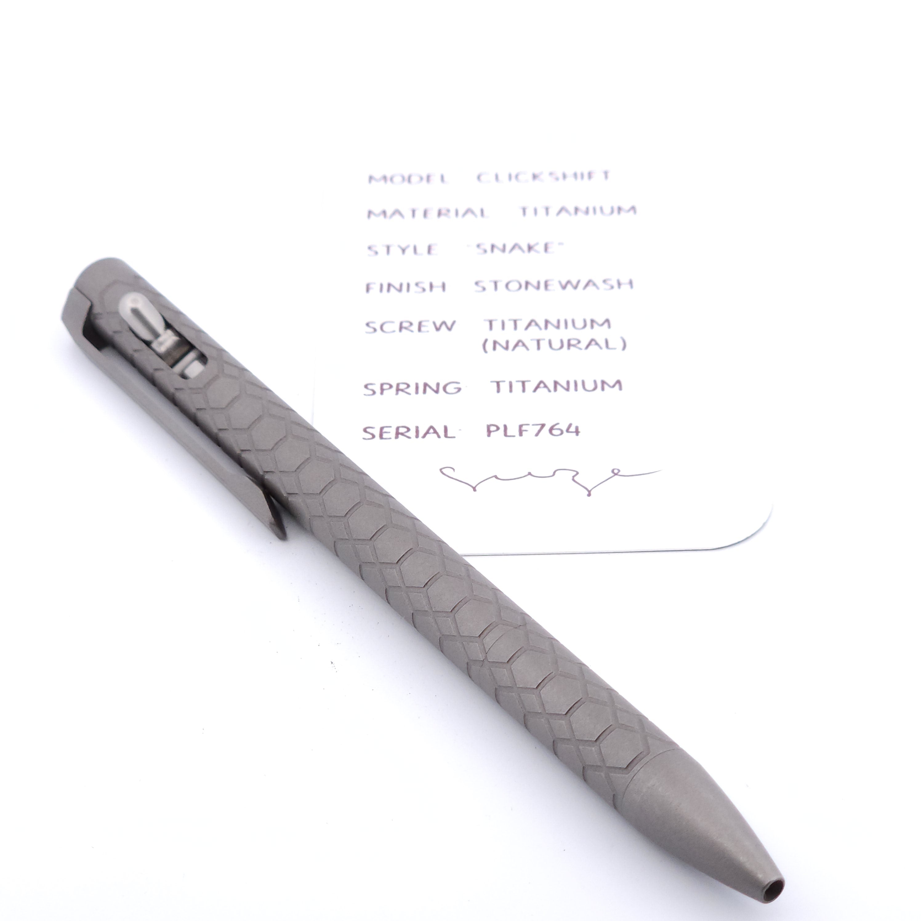 PenLab™ Custom Pen: PLF764 - "Snake"