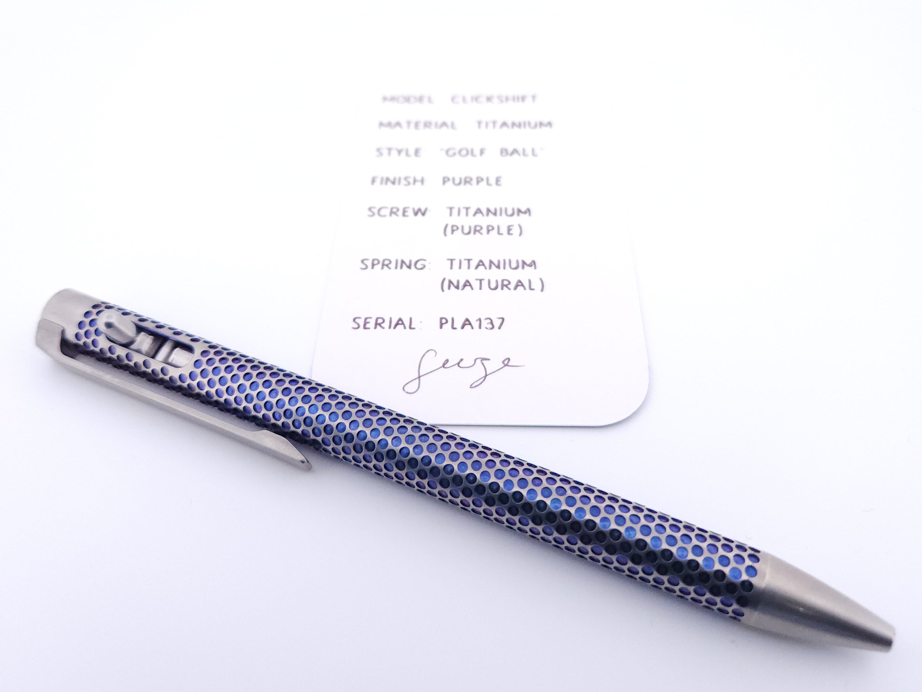 PenLab™ Custom Pen: PLA137