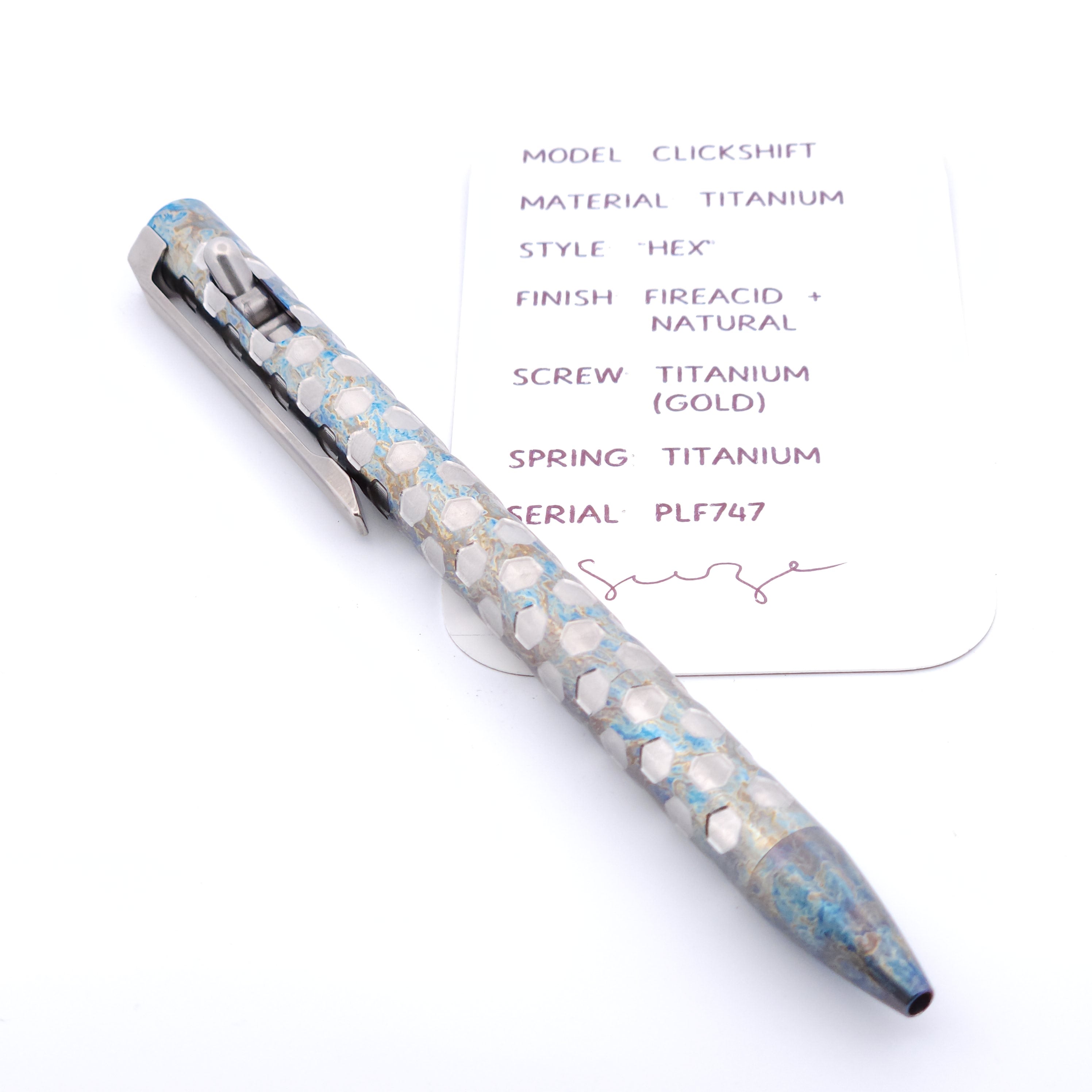PenLab™ Custom Pen: PLF747 - "Hex"