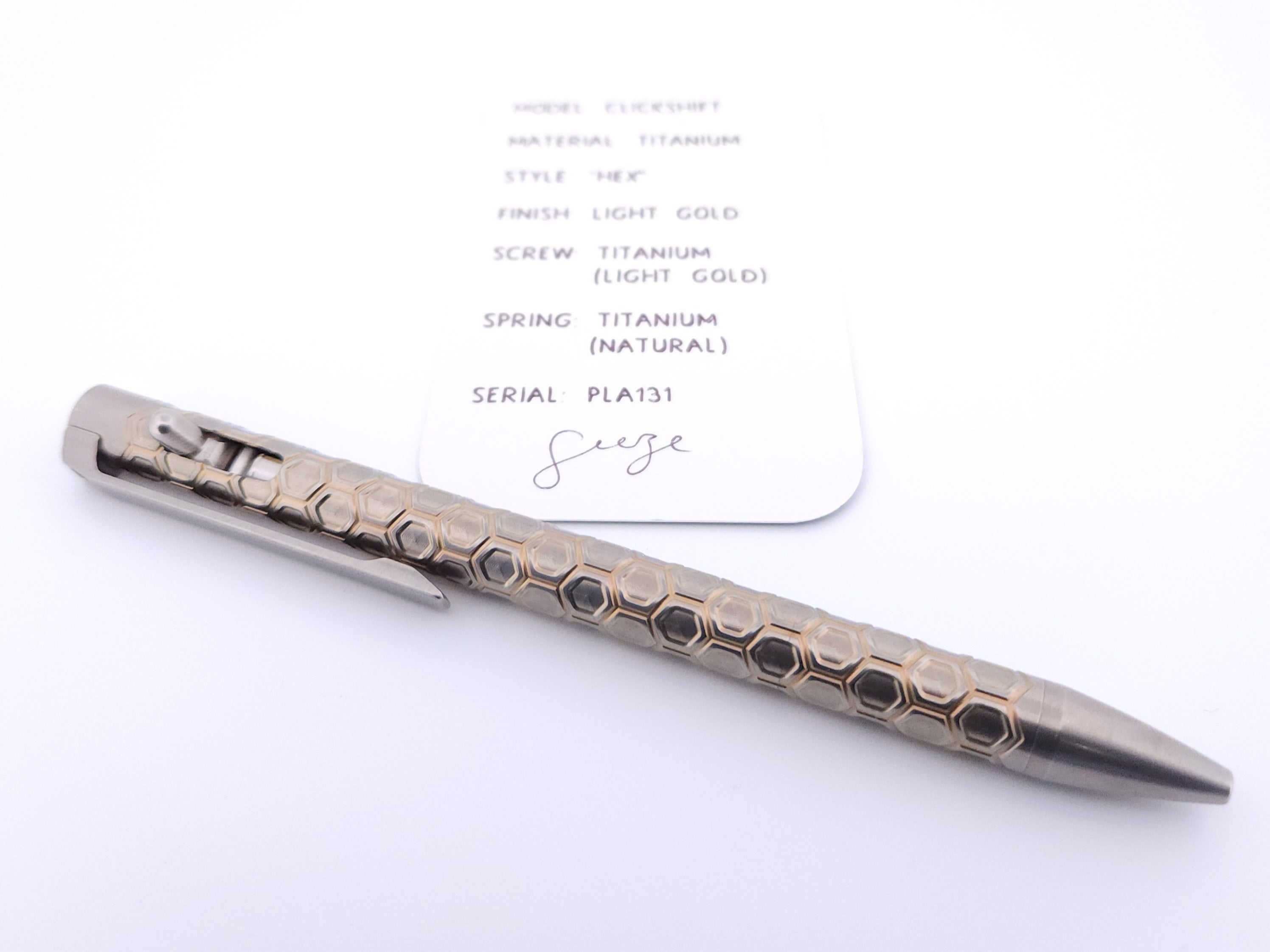 PenLab™ Custom Pen: PLA131