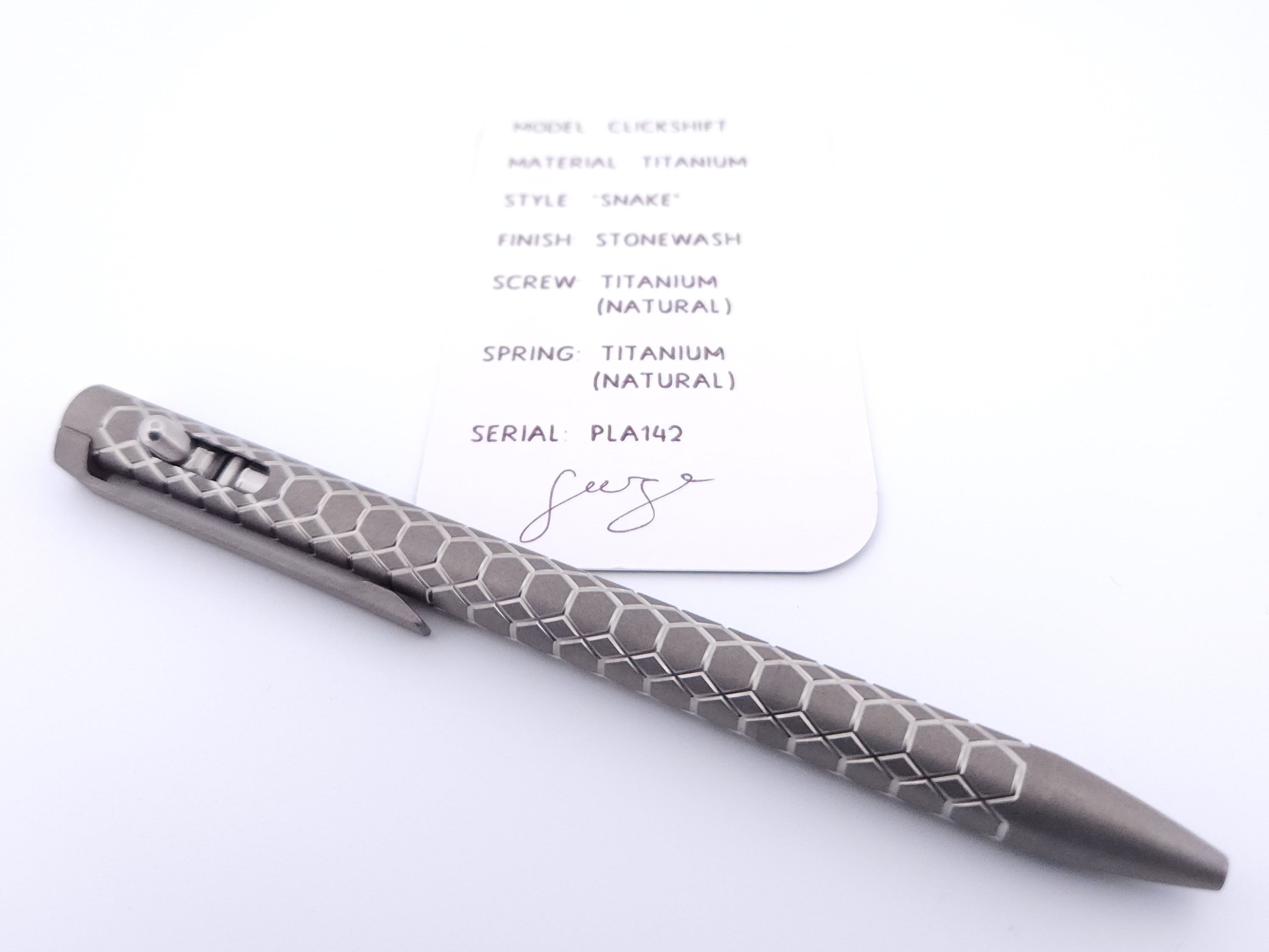 PenLab™ Custom Pen: PLA142