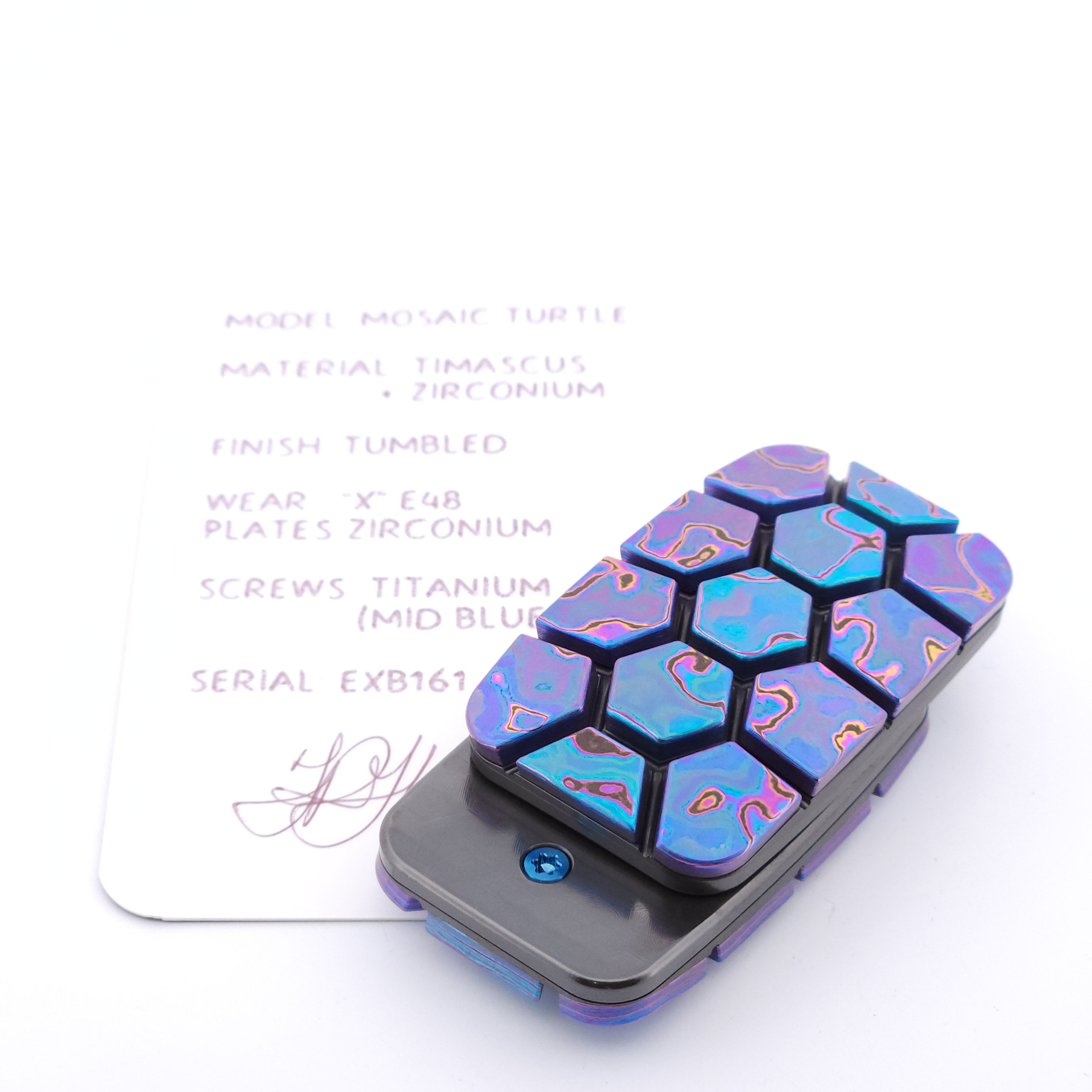 Exotic Custom Slider: EXB161 - Mosaic Turtle