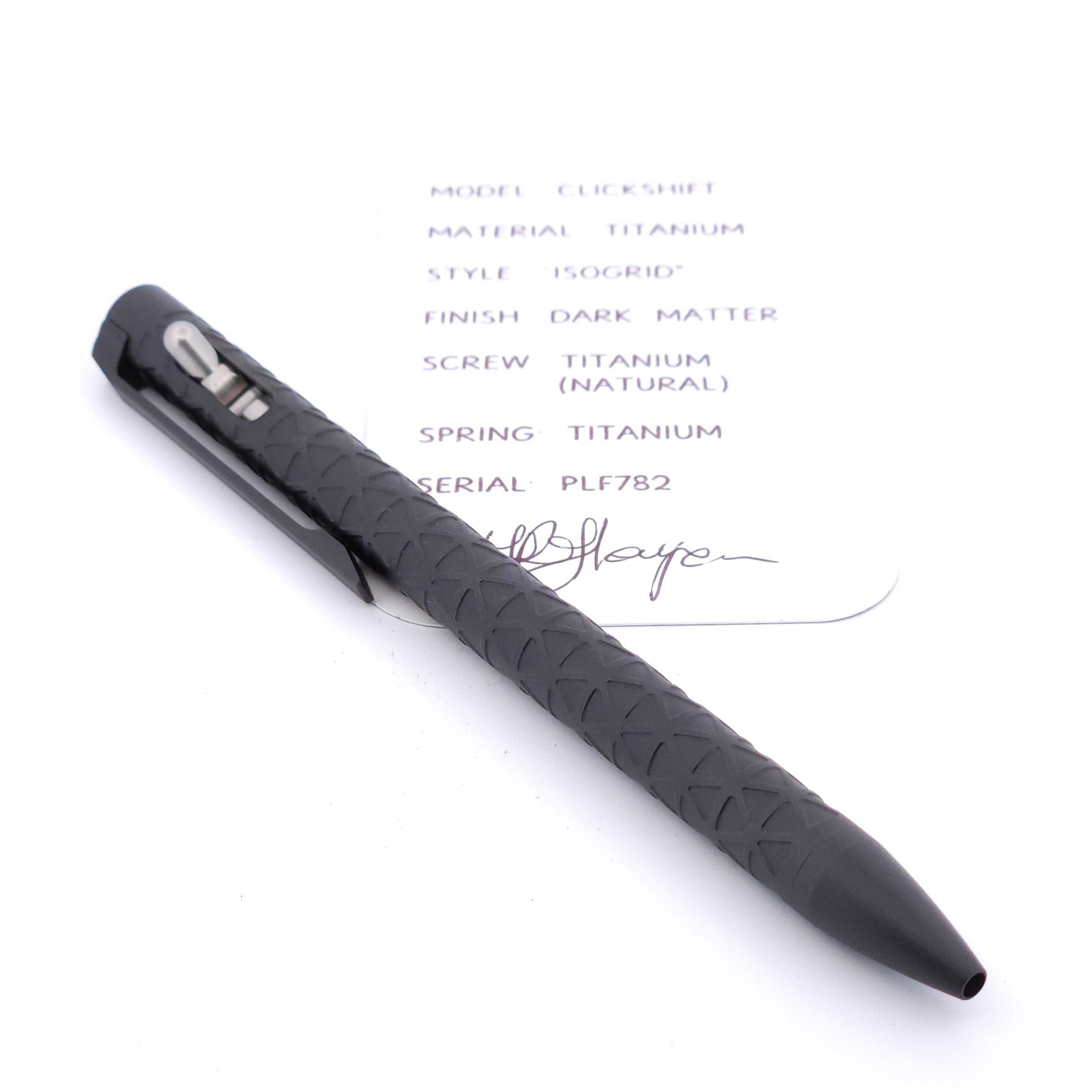 PenLab™ Custom Pen: PLF782 - "IsoGrid"