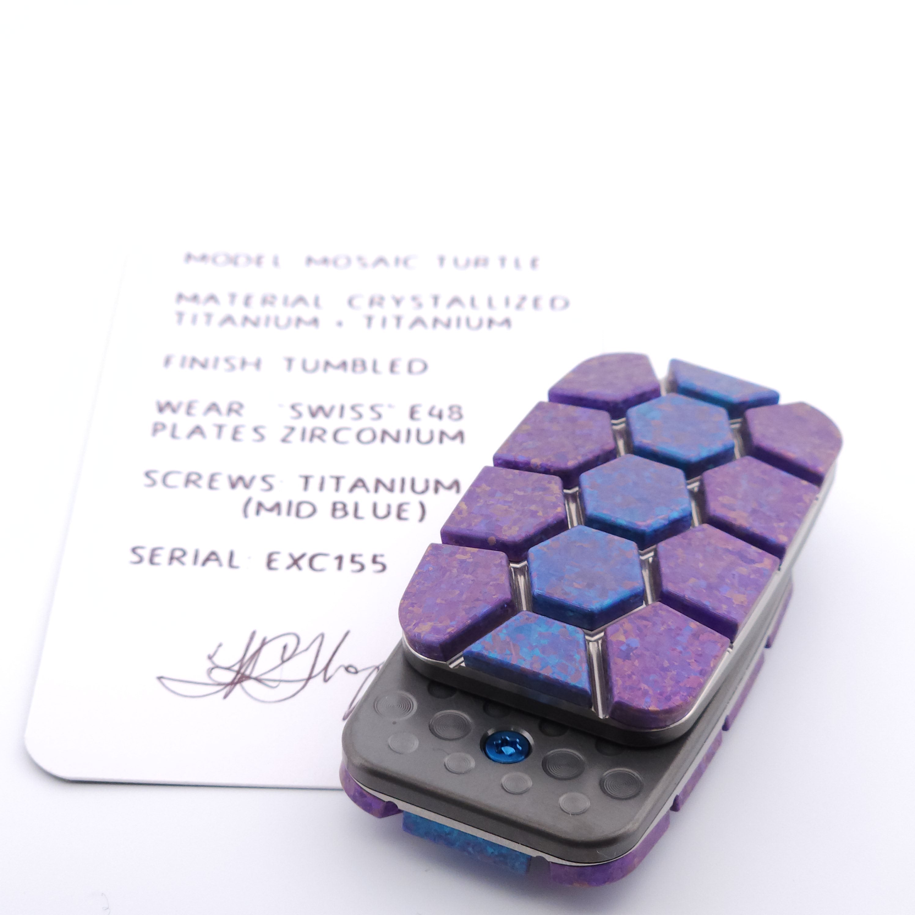 Exotic Custom Slider: EXC155 - Mosaic Turtle