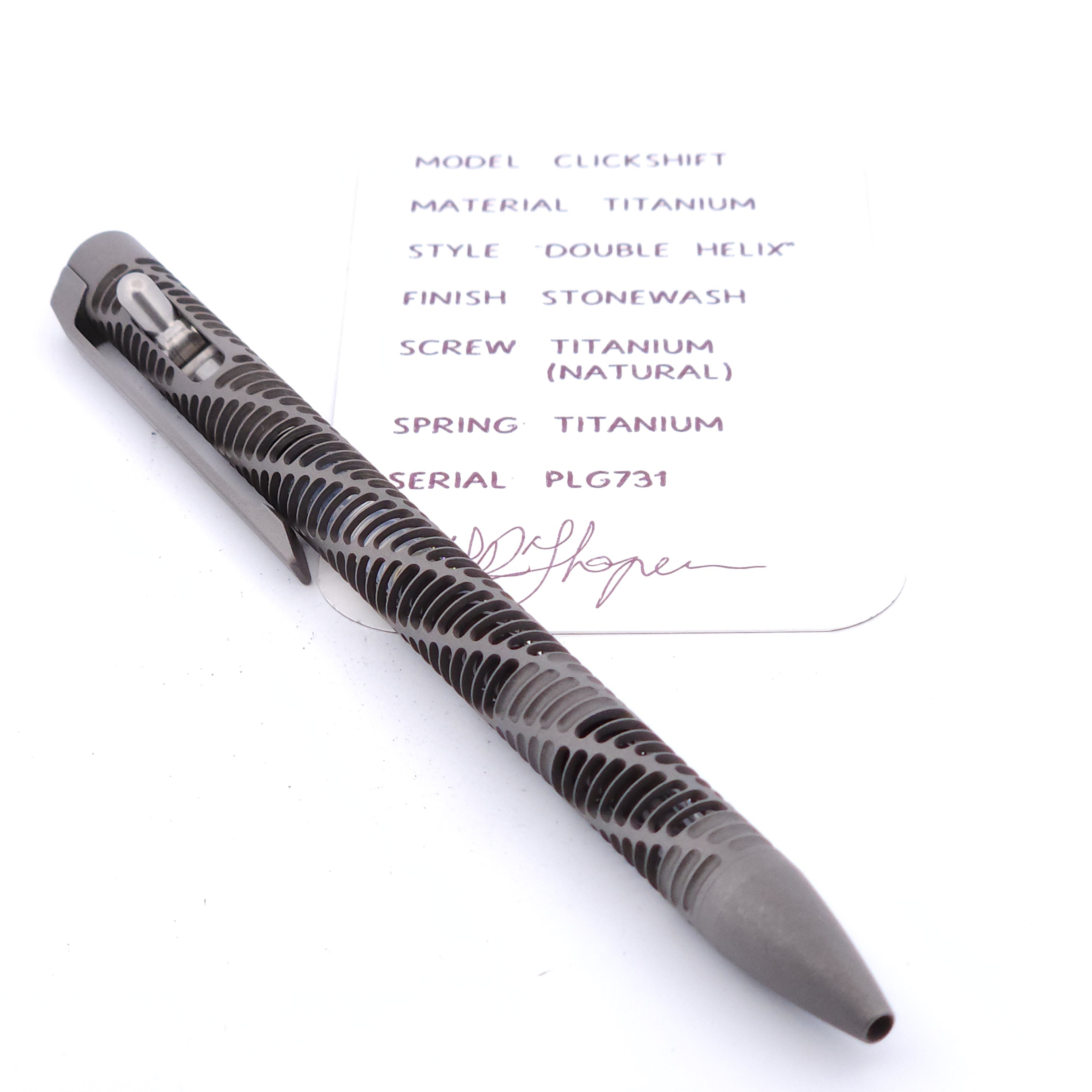 PenLab™ Custom Pen: PLG731 - "Double Helix" (Stonewash)