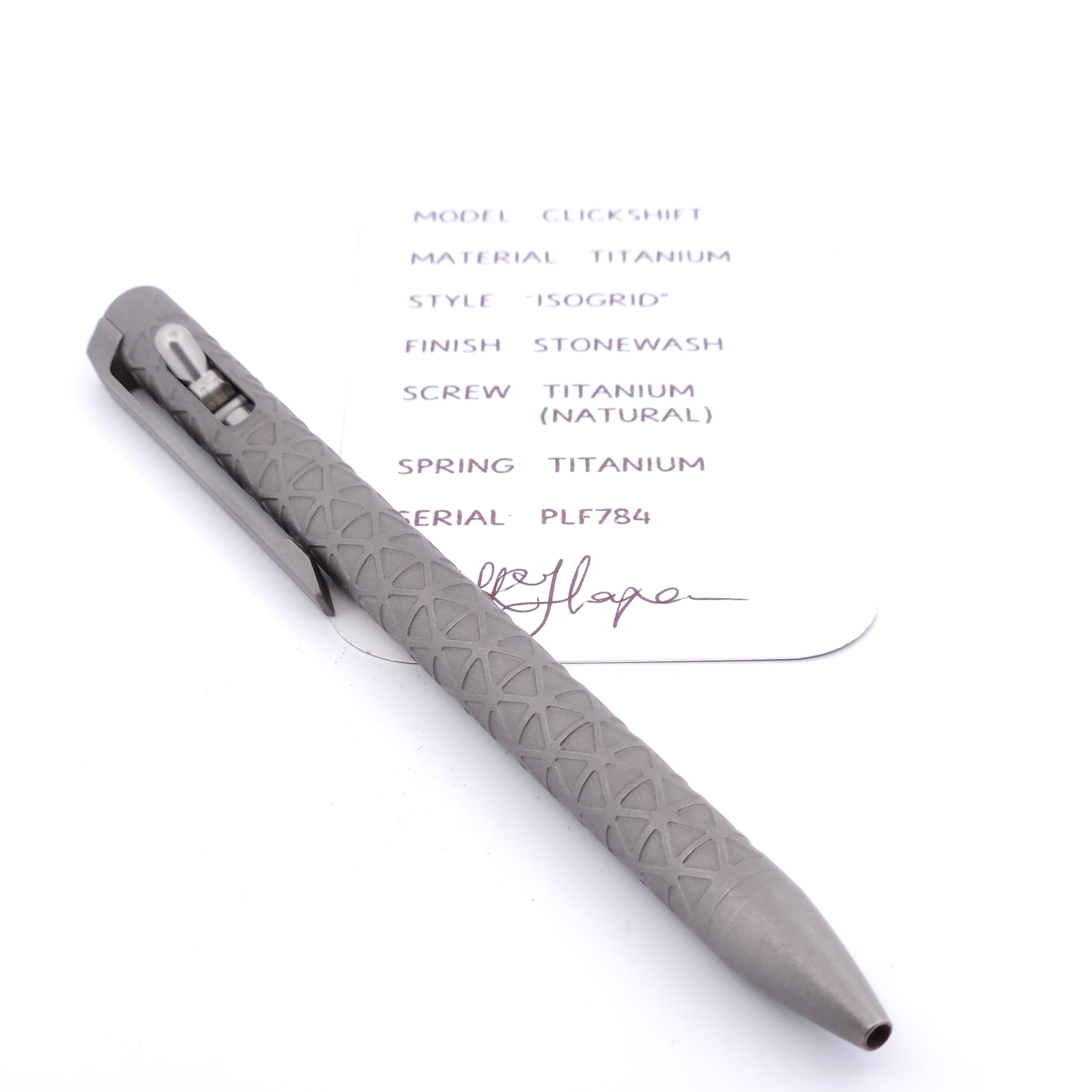 PenLab™ Custom Pen: PLF784 - "IsoGrid" (Stonewash)