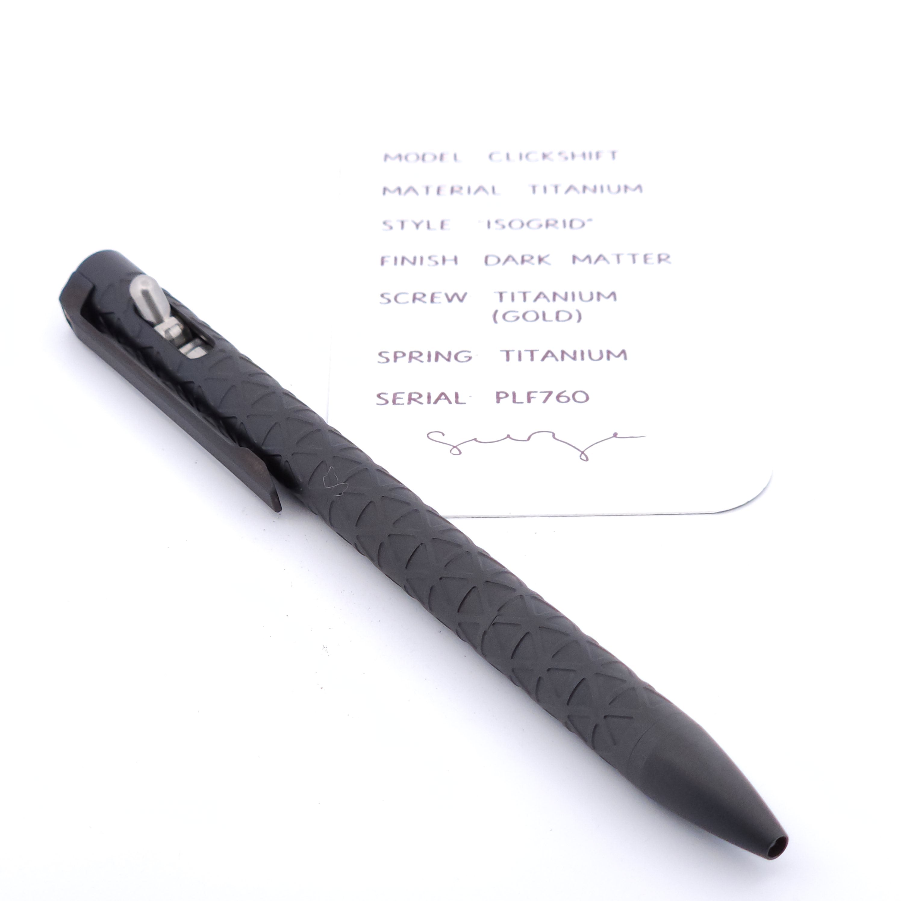 PenLab™ Custom Pen: PLF760 - "IsoGrid"