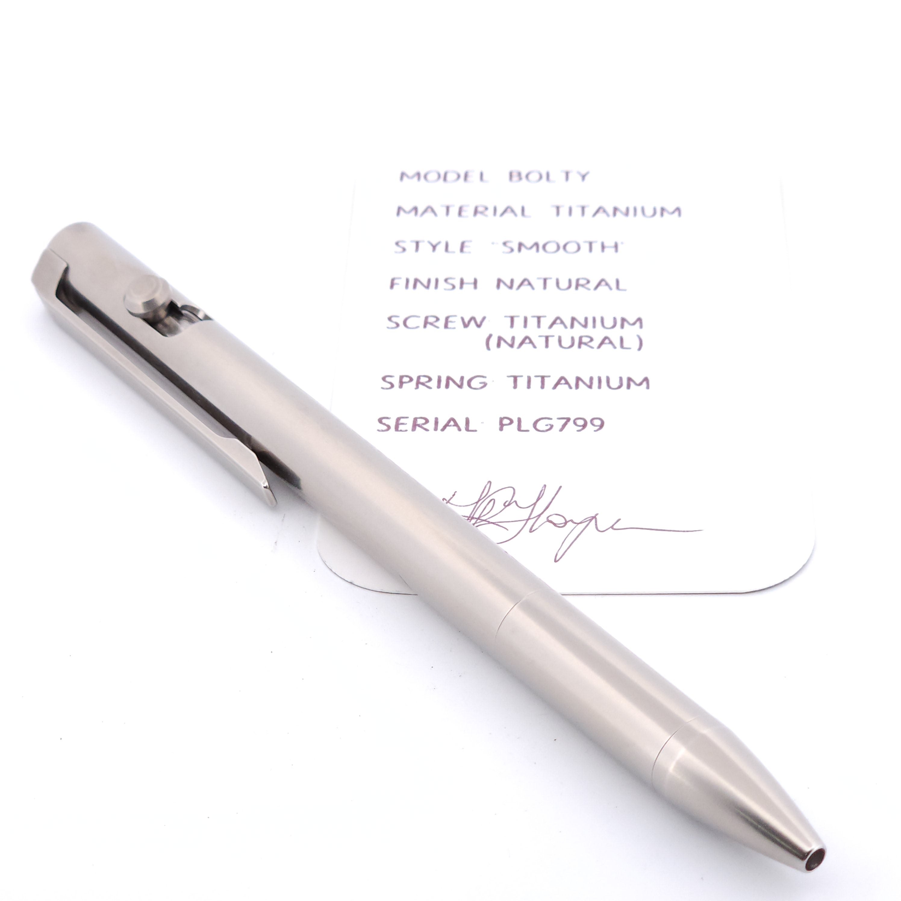 PenLab™ Custom Bolty Pen: PLG799 - "Smooth"