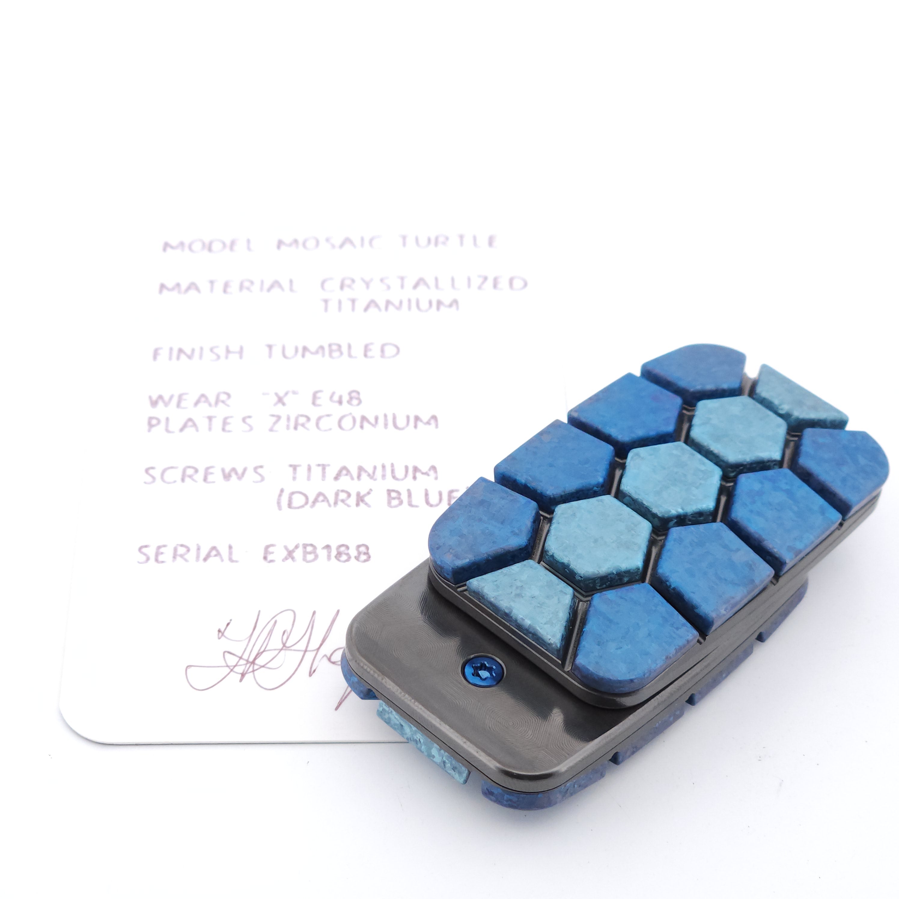 Exotic Custom Slider: EXB188 - Mosaic Turtle