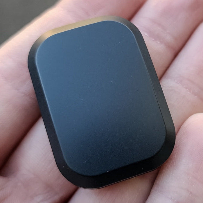 "Pebble" - 2-Click Zirconium Slider with Old-Style Stainless Plates (Lucky Drop)