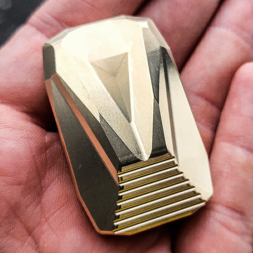 Stealth™ "Groove" Brass - 3-Click Slider with NEW Stainless Plates (Lucky Drop 1 of 1)